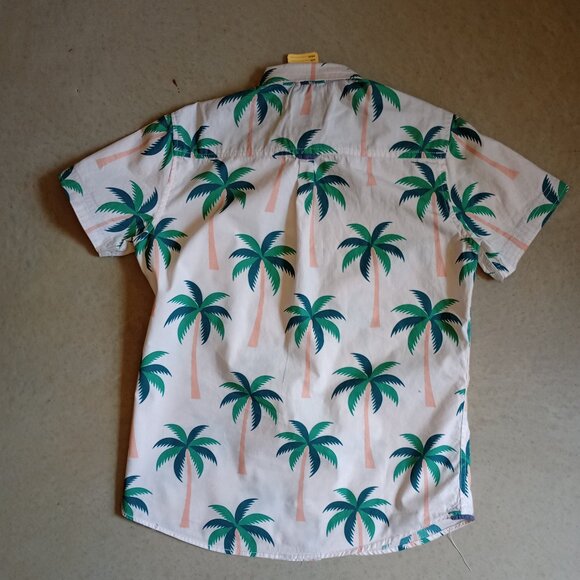 [Free Planet] Palm Tree Button Down Men's M - Picture 2 of 3